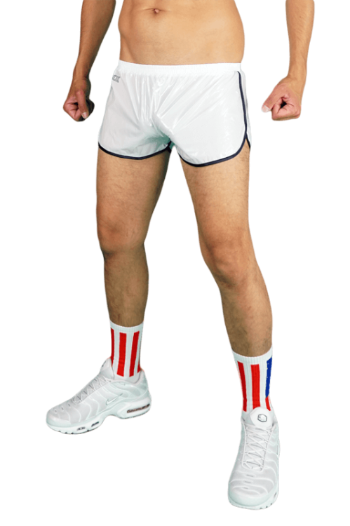 US SNEAKERS GYM NYLON SHORT FLAG WHITE REGULAR3.png