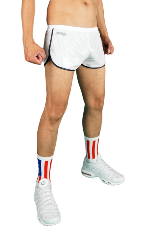 US SNEAKERS GYM NYLON SHORT FLAG WHITE REGULAR7.png