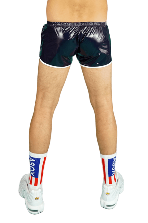 US SNEAKERS GYM NYLON SHORT FLAG NAVY REGULAR4.png