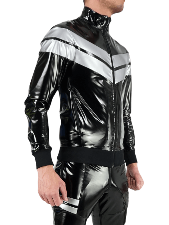 Rough Latex Jacket Silver5.png