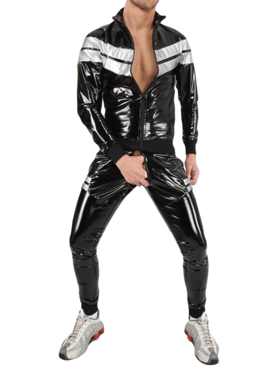 Rough Latex Jacket Silver6.png