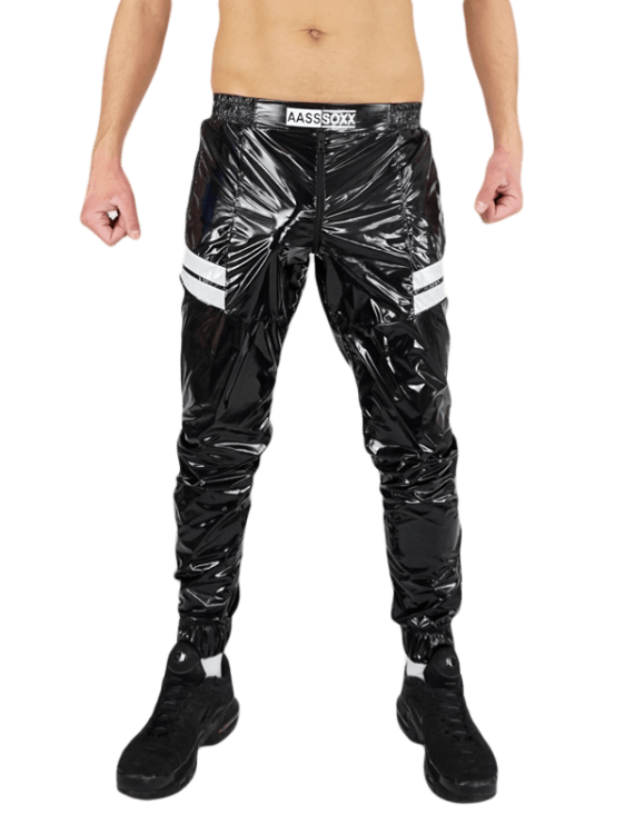 Rough Nylon Pants Black1.png