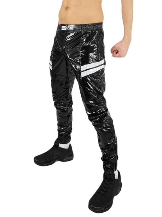 Rough Nylon Pants Black2.png