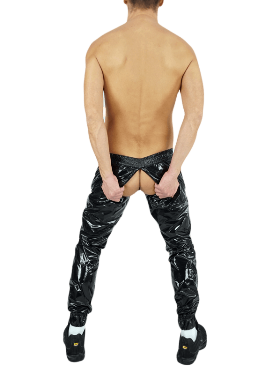 Rough Nylon Pants Black8.png