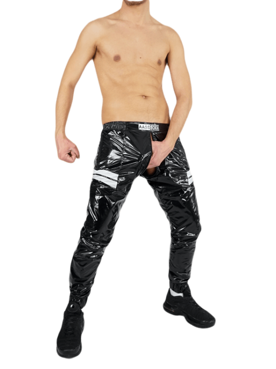 Rough Nylon Pants Black9.png