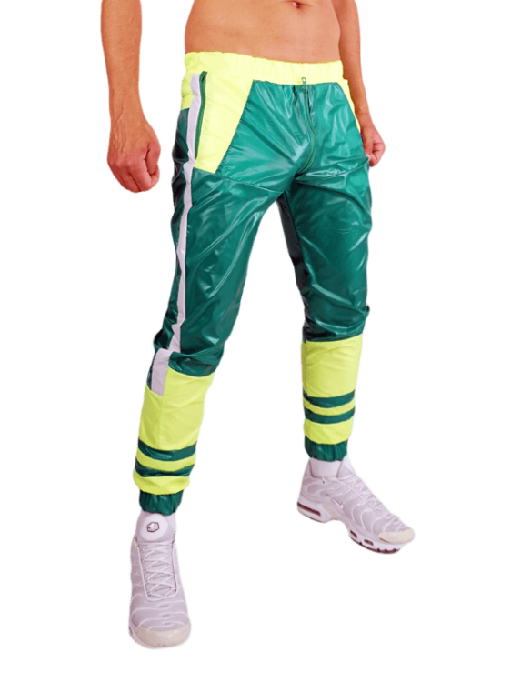 ASOX Nylon Pants Trainer Green White5.png