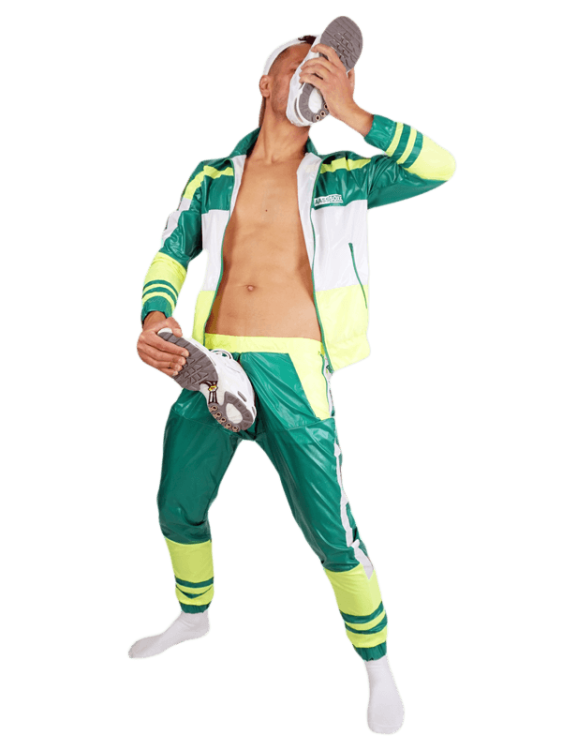 ASOX Nylon Pants Trainer Green White12.png