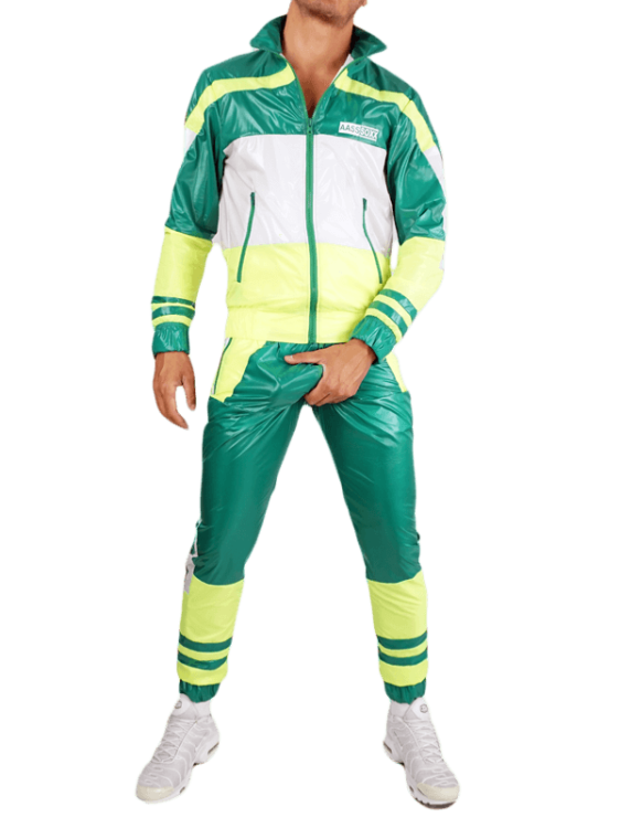 ASOX Nylon Jacket Trainer Green White7.png