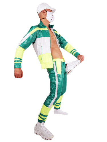 ASOX Nylon Jacket Trainer Green White11.png