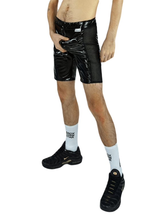 2Skinny Latex Shorts Puppy Black.png