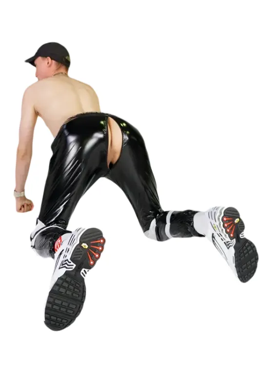 4Nylon Pants EB Black White.webp