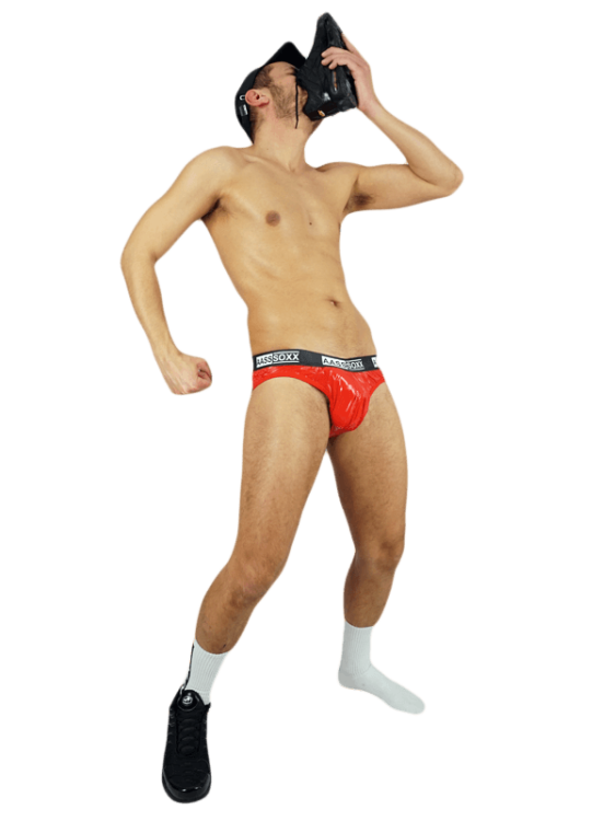 7Nylon Bareback Briefs SNKR Red.png