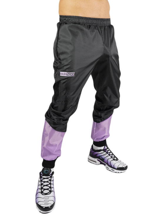 Raw Nylon Pants Hung Violet5.png