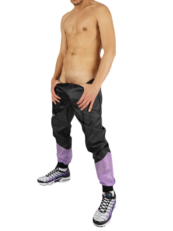Raw Nylon Pants Hung Violet8.png