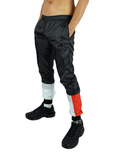 Raw Nylon Pants Hung Black Red White1.png