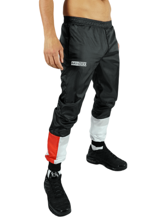 Raw Nylon Pants Hung Black Red White5.png