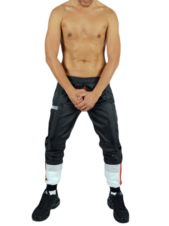 Raw Nylon Pants Hung Black Red White7.png