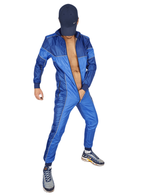 Two Side Raw Nylon Overall CUMLand Blue2.png