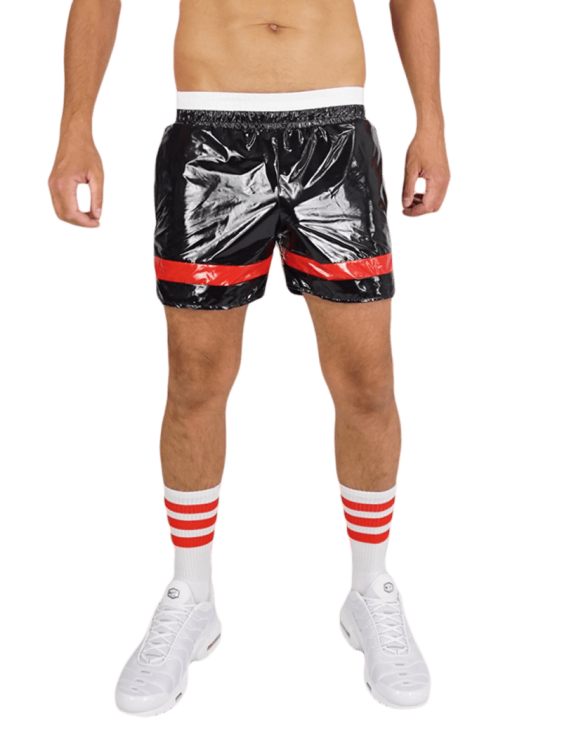 Nylon Shorts SoccerBoyyz Black Red1.png