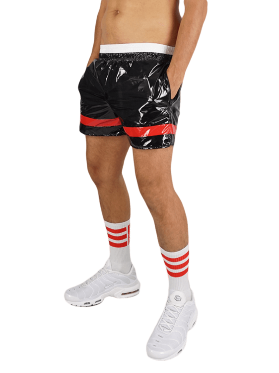 Nylon Shorts SoccerBoyyz Black Red2.png