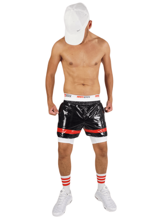 Nylon Shorts SoccerBoyyz Black Red10.png