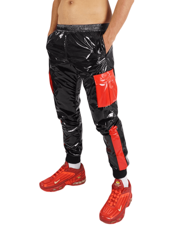 Nylon Pants FetishBoyyz Black Red9.png