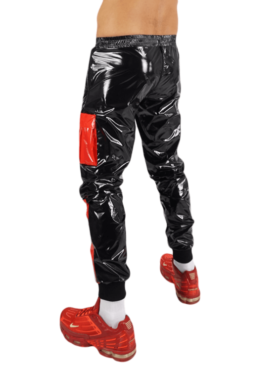 Nylon Pants FetishBoyyz Black Red10.png