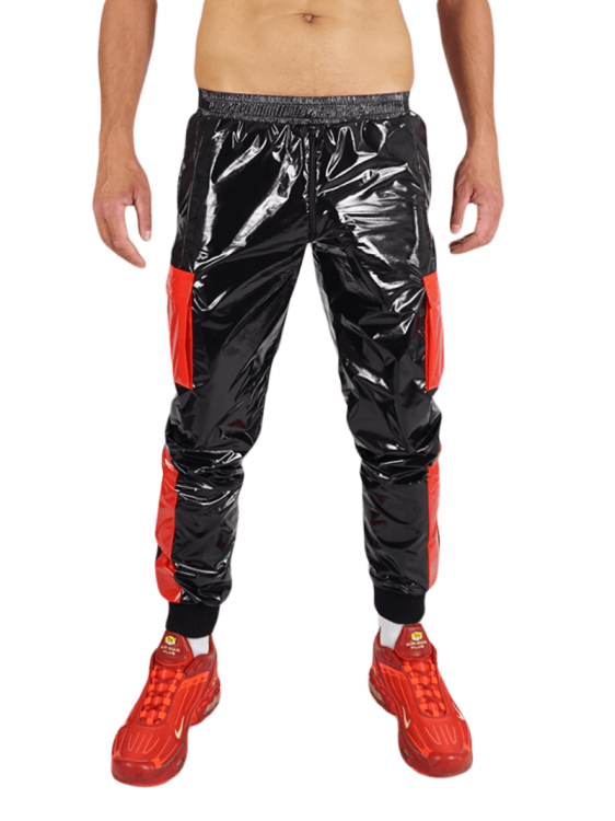 Nylon Pants FetishBoyyz Black Red12.png
