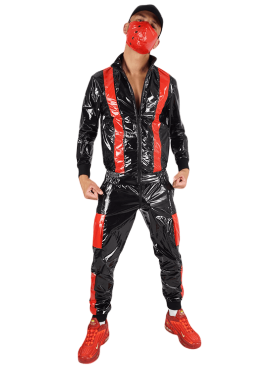 Nylon Pants FetishBoyyz Black Red16.png