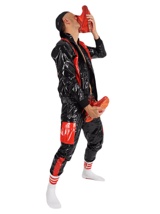 Nylon Pants FetishBoyyz Black Red19.png