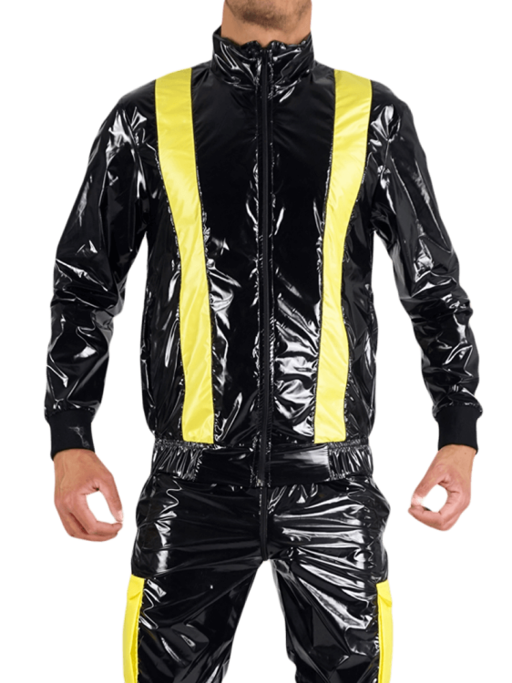 Nylon Jacket FetishBoyyz Black Yellow9.png