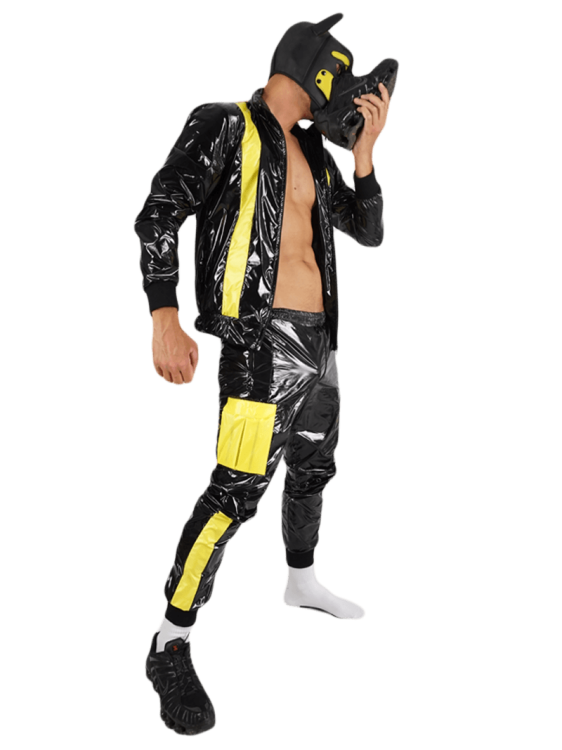 Nylon Jacket FetishBoyyz Black Yellow16.png