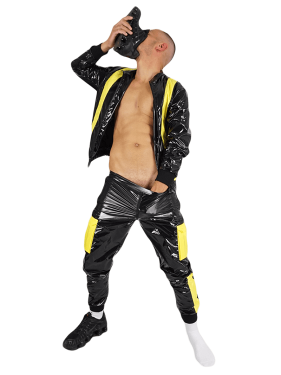 Nylon Jacket FetishBoyyz Black Yellow18.png