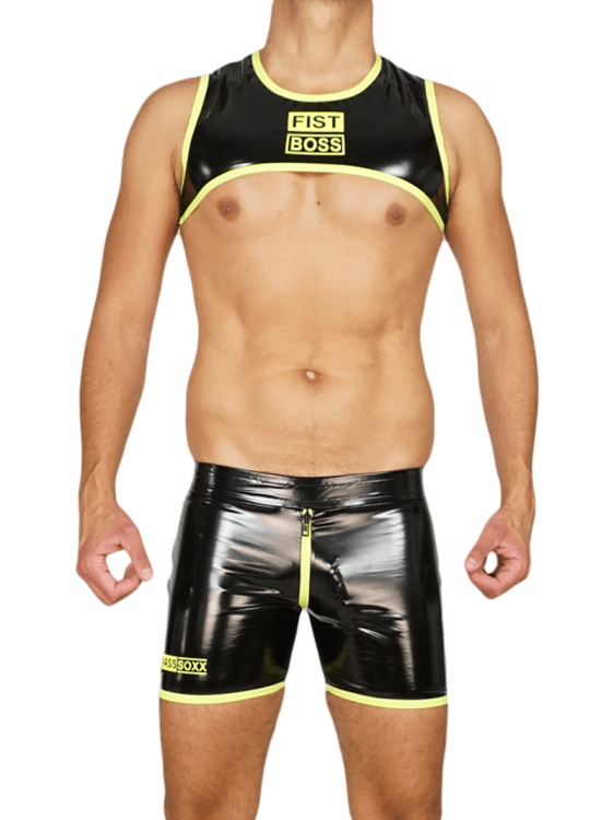 Crop - Shorts Fuck One Black Neon1.png