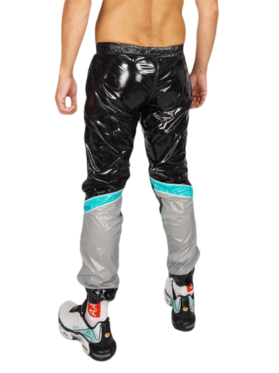 Nylon Pants Fuck One Black Blue2.png