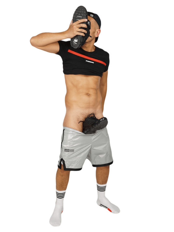 Nylon Shorts Fuck One Grey10.png