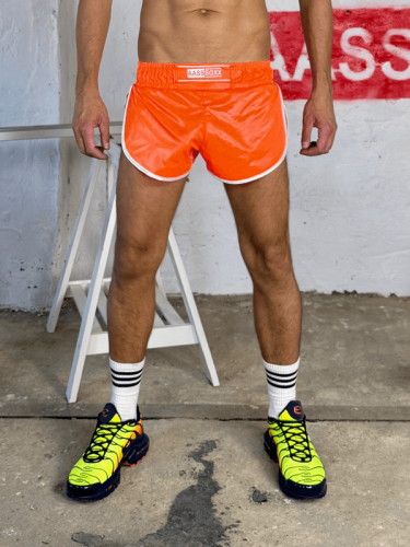Nylon Gym Shorts Rocco Orange1.png