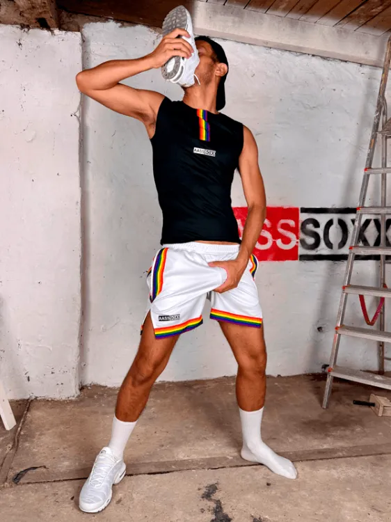Gym Sweat Shorts Rocco White Pride '269.png
