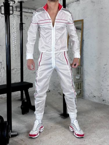 Malik White Raw Nylon Overall - 1.jpeg