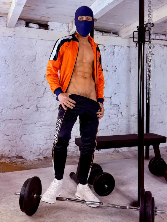 Rocco Pants Orange Navy - 5.jpeg