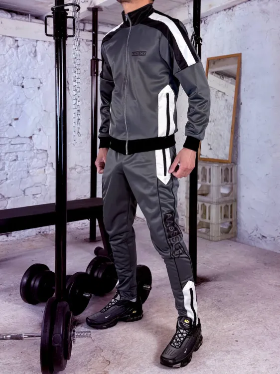 Rocco Shiny Sweatshirt Grey - 1.jpeg