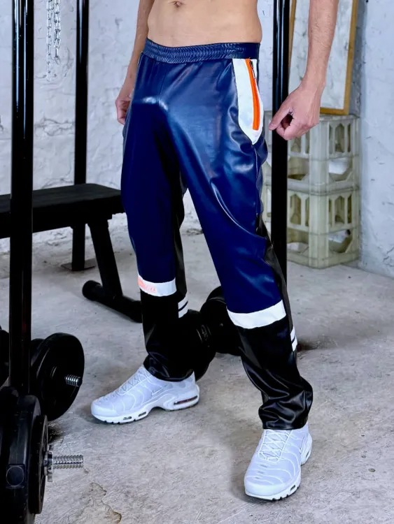 Rocco Navy PVC Pants - 1.jpeg
