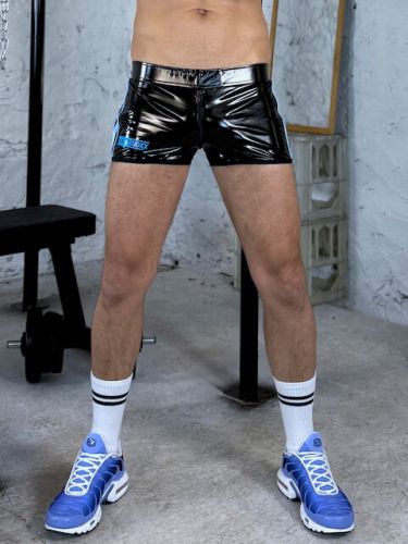 Latex Shorts Malik Blue - 1.jpeg