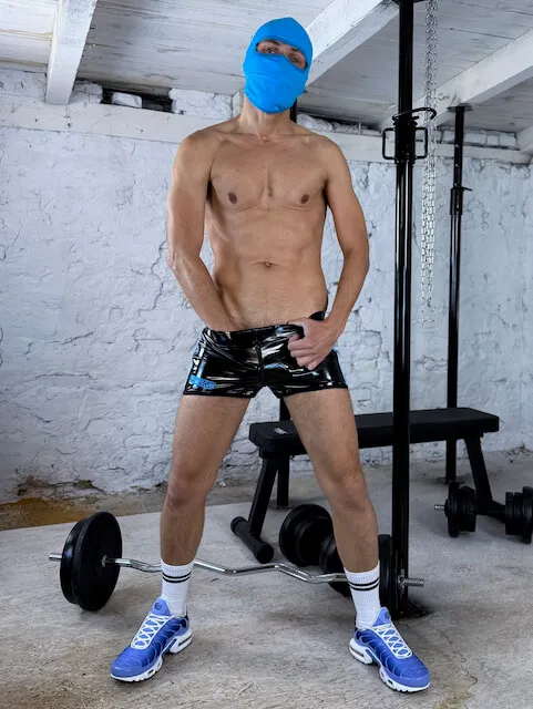 Latex Shorts Malik Blue - 4.jpeg