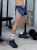 Rocco Satin Gym Shorts Navy - 3.jpeg