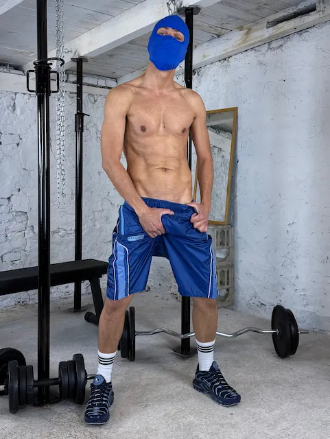 Raw Nylon Shorts Malik Blue - 3.jpeg