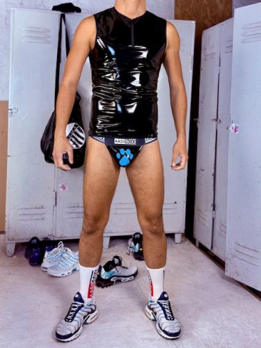 Puppy Latex Sleeveless XXX.Cooper Black Blue - 1.jpeg