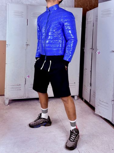 Reversible Latex  Nylon Puffer Jacket XXX.Ron Blue - 9.jpeg