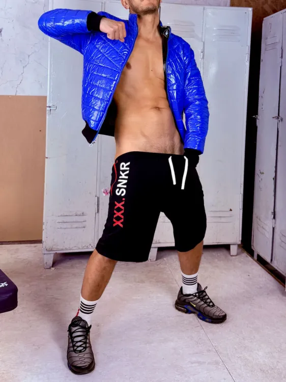 Reversible Latex  Nylon Puffer Jacket XXX.Ron Blue - 10.jpeg