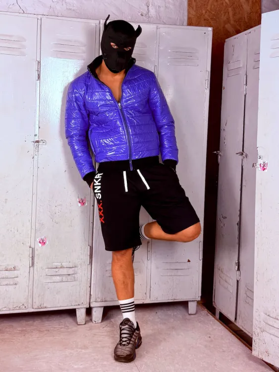 Reversible Latex  Nylon Puffer Jacket XXX.Ron Blue - 11.jpeg